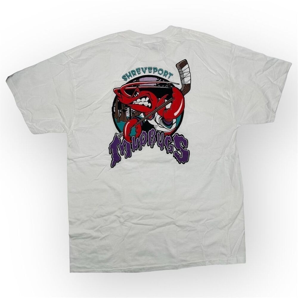 Vintage Shreveport Mudbugs Hockey T-Shirt XL